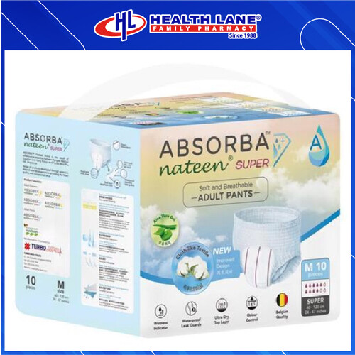 ABSORBA NATEEN SUPER ADULT PANTS (M) 10'S