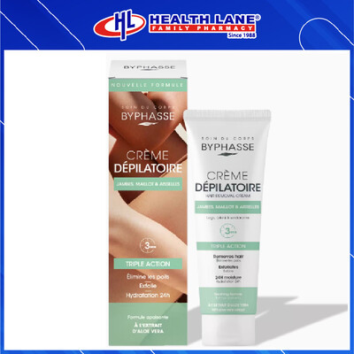 BYPHASSE HAIR REMOVAL CREAM 125ML - ALOE VERA EXTRACTS