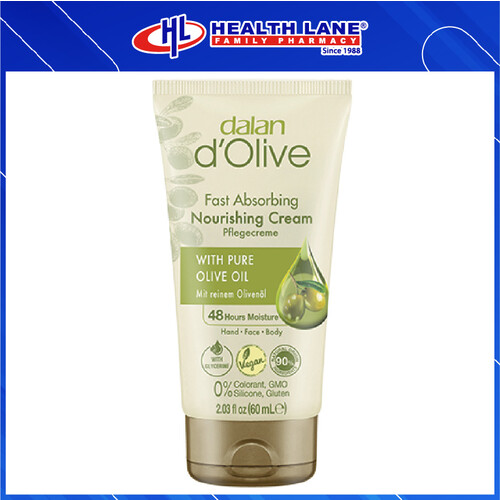 DALAN D'OLIVE HAND & BODY CREAM TUBE 60ML