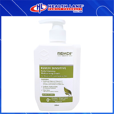 REMDII SENSITIVE DAILY INTENSIVE MOISTURISING CREAM 250ML