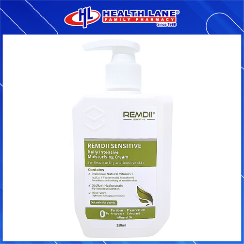REMDII SENSITIVE DAILY INTENSIVE MOISTURISING CREAM 250ML