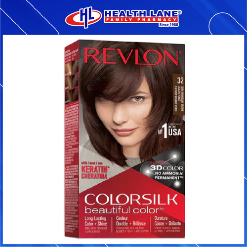 REVLON COLORSILK-32 DARK MAHOGANY BROWN