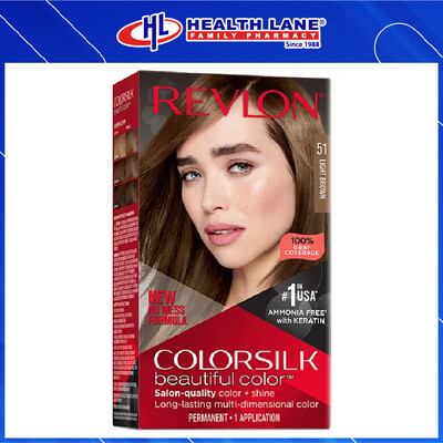 REVLON COLORSILK-51 LIGHT BROWN