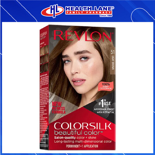REVLON COLORSILK-51 LIGHT BROWN