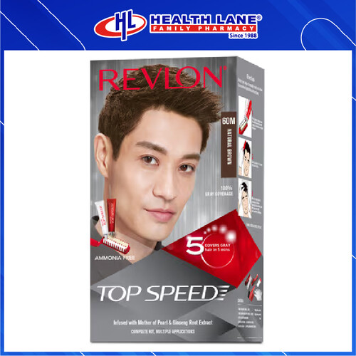 REVLON TOP SPEED MEN - 60M NATURAL BROWN