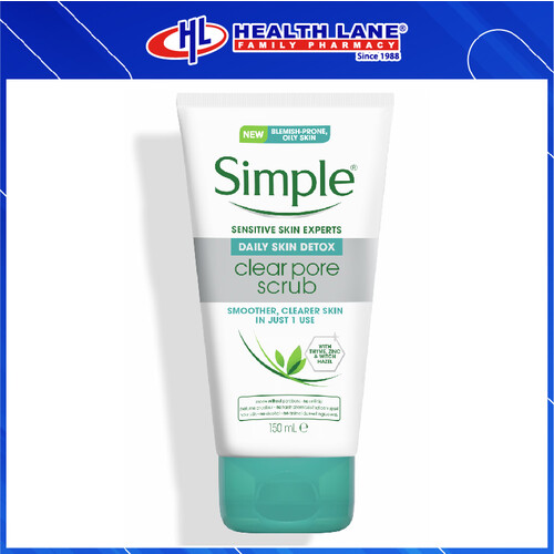 Simple Daily Skin Detox Clear Pore Scrub 150Ml