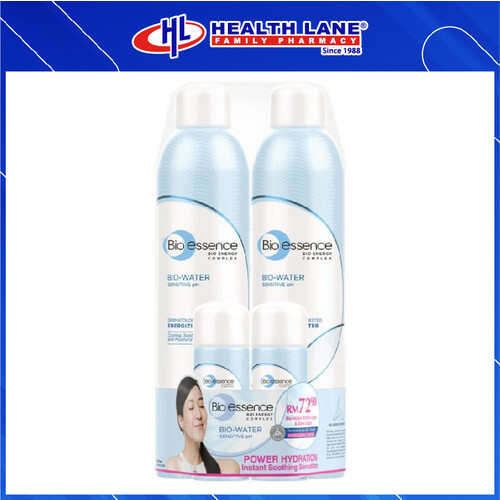 BIO-ESSENCE BIO-WATER ENERGIZING WATER 300ML X 2 + 30ML X 2