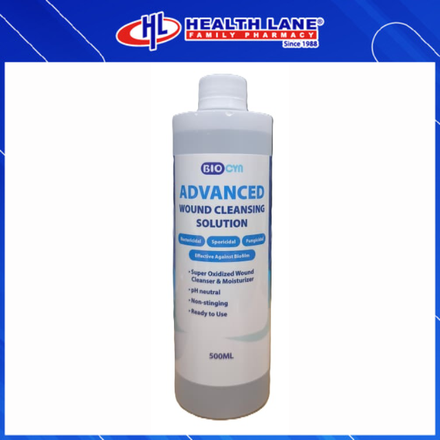 BIOCYN ADVANCED WOUND CLEANSING SOLUTION 500ML
