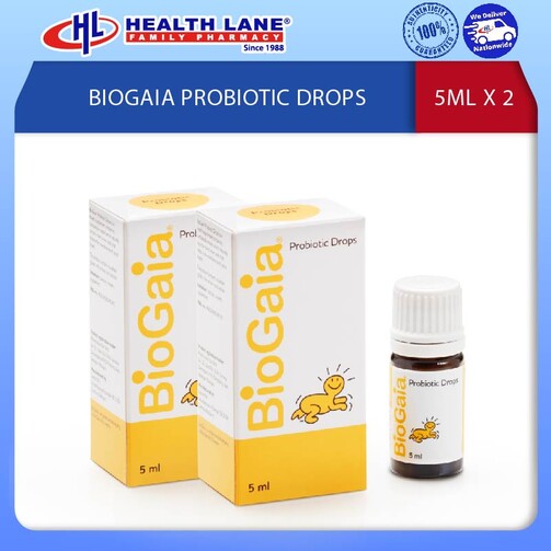 BIOGAIA PROBIOTIC DROPS (5ML X 2)