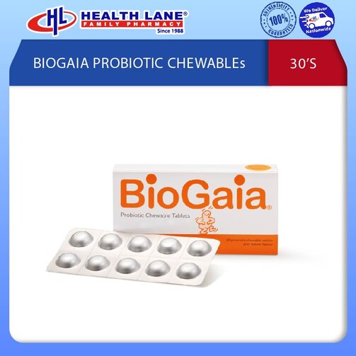 BIOGAIA PROBIOTIC CHEWABLE 30'S