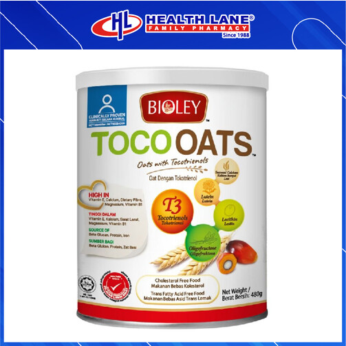 BIOLEY TOCO OATS 480G