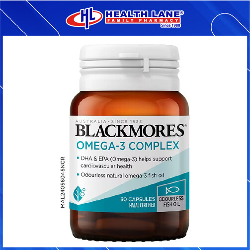  BLACKMORES OMEGA-3 COMPLEX 30'S