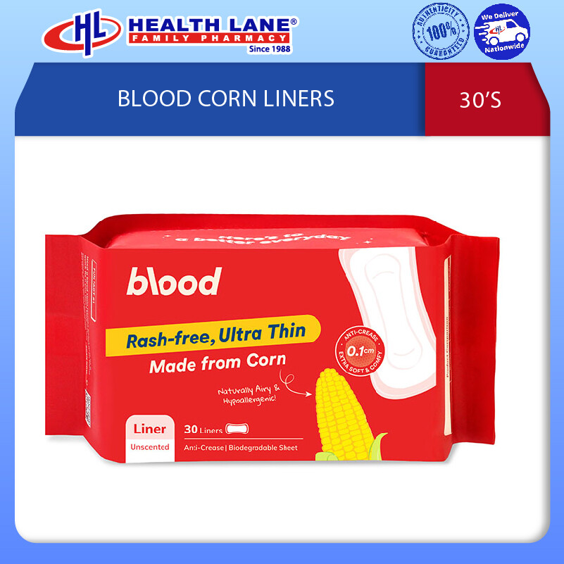 BLOOD CORN LINERS (30'S)