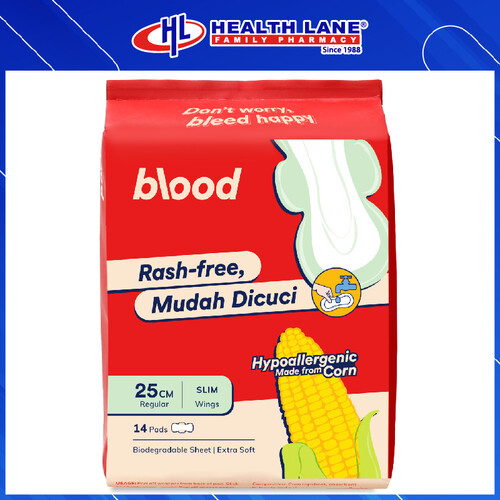 BLOOD CORN PAD 25CM MUDAH DICUCI 14'S