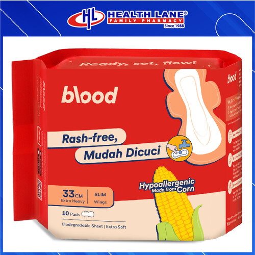 BLOOD CORN PAD 33CM MUDAH DICUCI 10'S