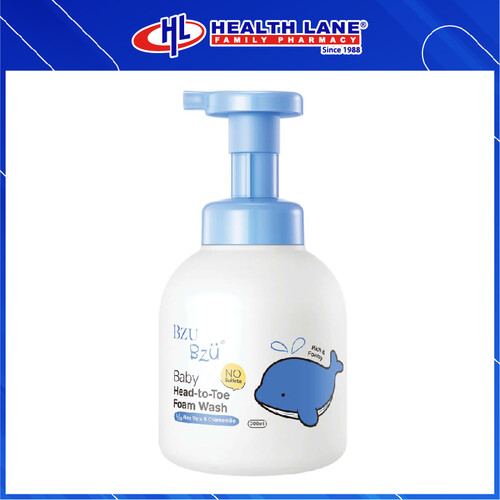 BZU BZU BABY HEAD TO TOE FOAM SOAP (ALOE VERA & CHAMOMILE) - 300ML