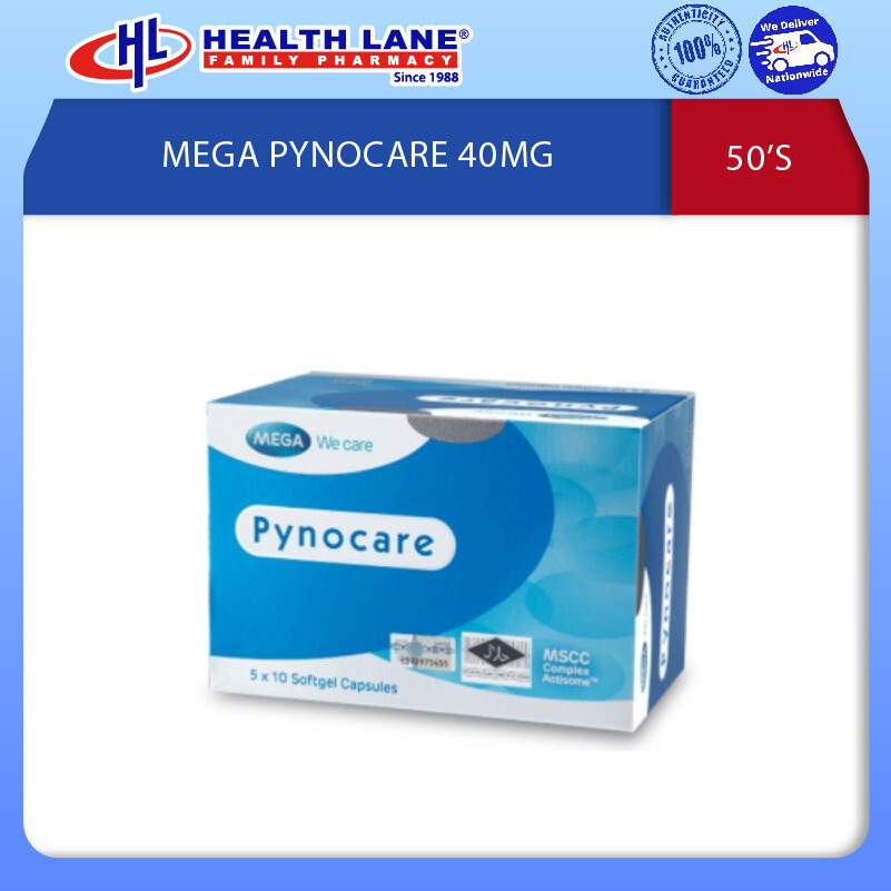 MEGA PYNOCARE 40MG 50'S