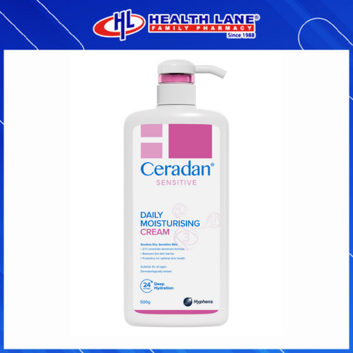 CERADAN DAILY CREAM MOISTURISING 500G