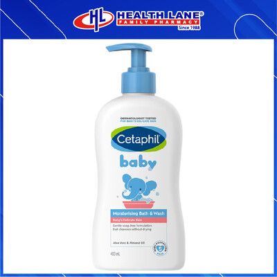 CETAPHIL BAYI LEMBAP BATH & SABUN 400ML (BODY)