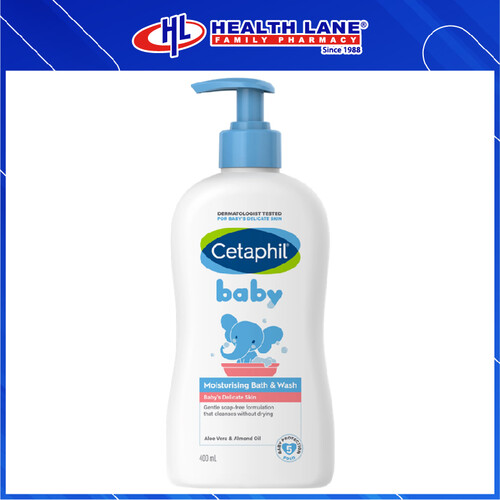 CETAPHIL BABY MOIST BATH & SOAP 400ML (BODY)