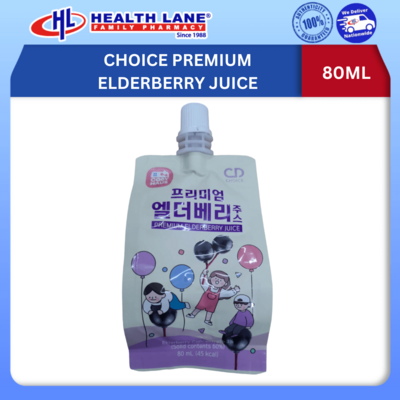 CHOICE PREMIUM ELDERBERRY JUICE 80ML