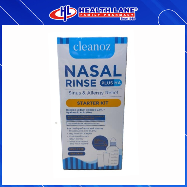 HLP CLEANOZ NASAL RINSE PLUS HA STARTER KIT  