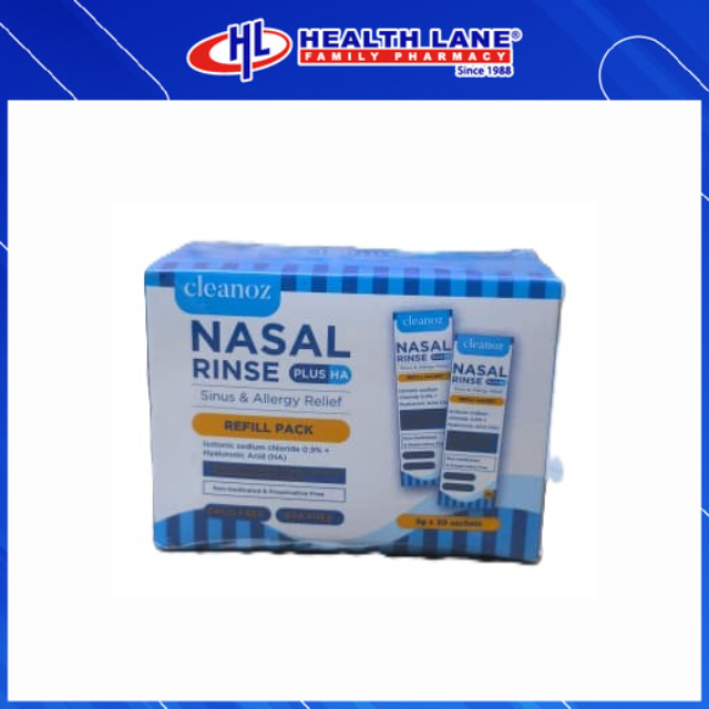 HLP CLEANOZ NASAL RINSE PLUS HA REFILL PACK SACHET 30'S