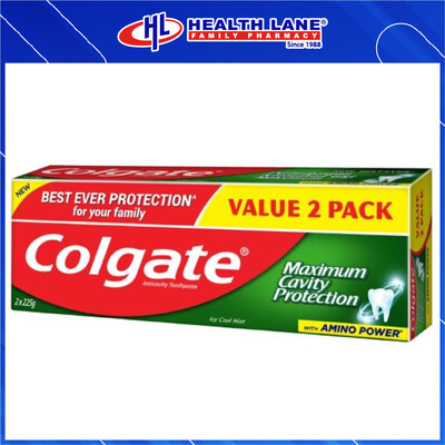COLGATE UBAT GIGI-FRESH COOL PUDINA (250Gx2)