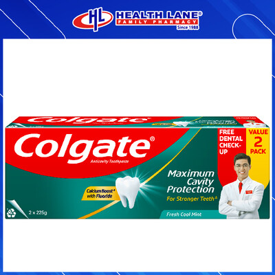 COLGATE TOOTHPASTE-FRESH COOL MINT (250GX2)