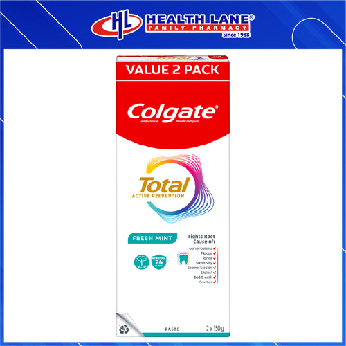 COLGATE TOOTHPASTE TOTAL - CHARCOAL CLEAN (150GX2)
