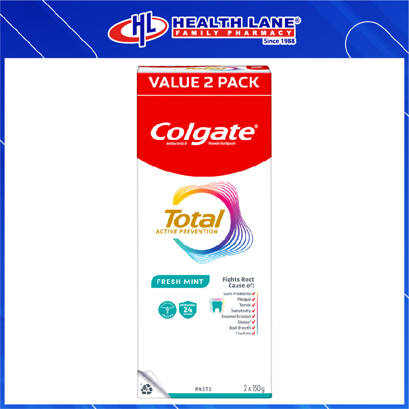 COLGATE TOOTHPASTE TOTAL - CHARCOAL CLEAN (150GX2)