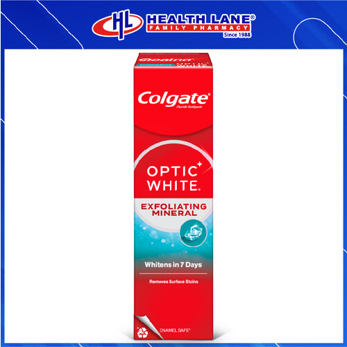 COLGATE TOOTHPASTE OPTIC WHITE EXFOLIATING MINERAL (100G)