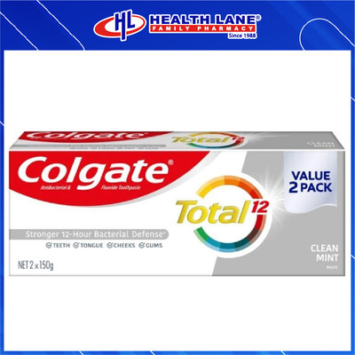 COLGATE UBAT GIGI TOTAL-CLEAN PUDINA(150Gx2)
