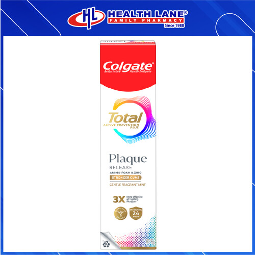 COLGATE TOOTHPASTE TOTAL PLAQUE RELEASE GENTLE FRAGRANT MINT (95GX2)