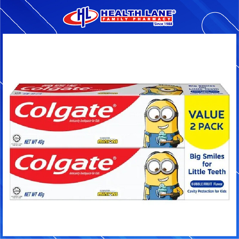COLGATE TOOTHPASTE KIDS MINION (40G X 2)