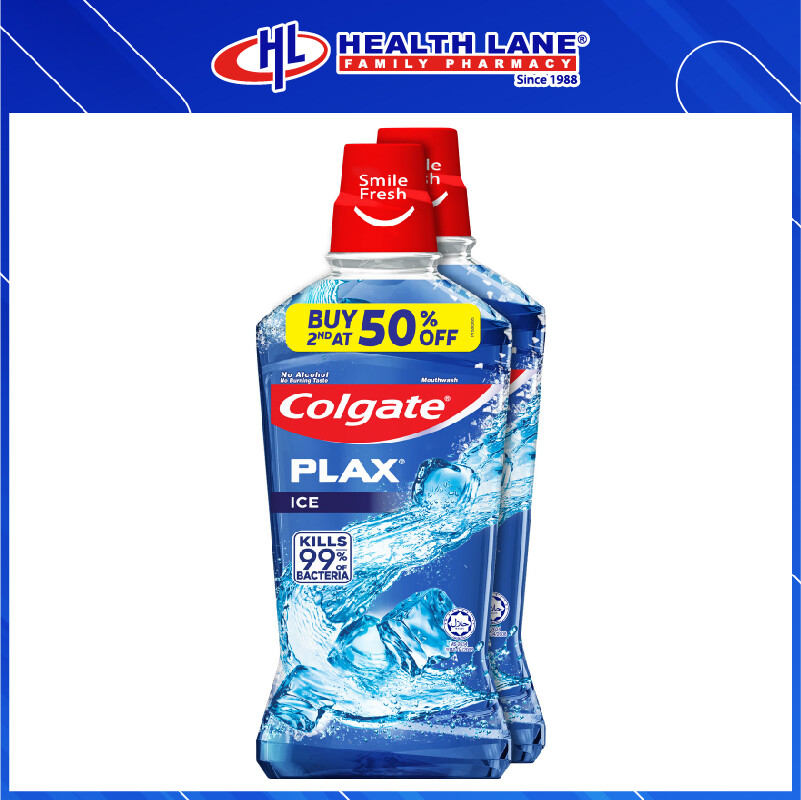COLGATE PLAX ICE MOUTHWASH VALUEPACK (750MLX2)