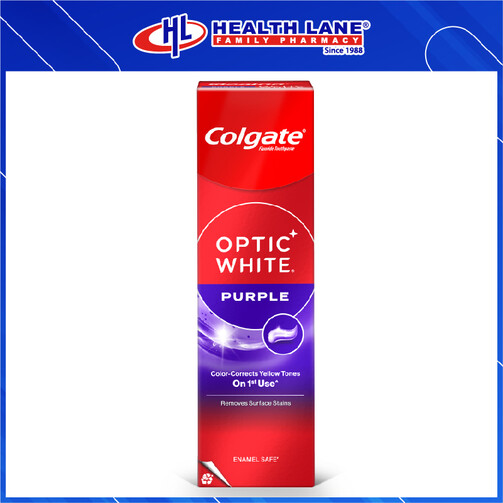 COLGATE TOOTHPASTE OPTIC WHITE PURPLE (100G) COLGATE TOOTHPASTE OPTIC WHITE PURPLE (100G)