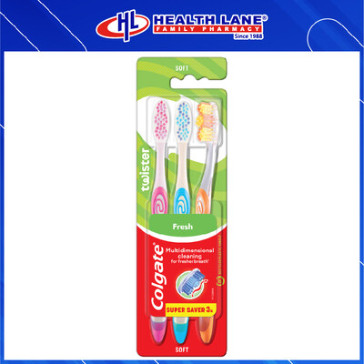 COLGATE TOOTHBRUSH -TWISTER MEDIUM (B2F1)