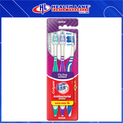 COLGATE TOOTHBRUSH- ZIG ZAG PLUS (SOFT 2+1'S)