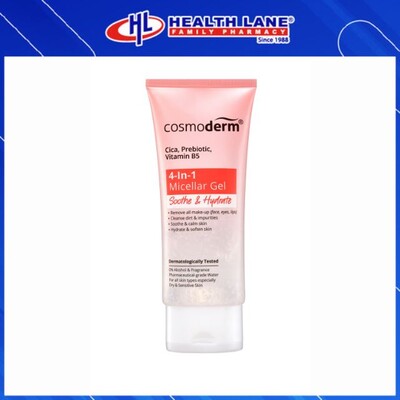 COSMODERM MICELLAR GEL 4-IN-1 SOOTHE & HYDRATE 100ML
