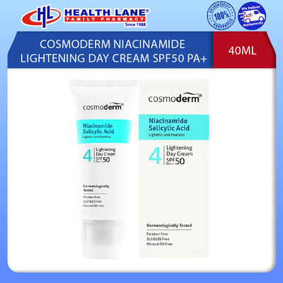 COSMODERM NIACINAMIDE LIGHTENING DAY CREAM SPF50 PA+++ 40ML