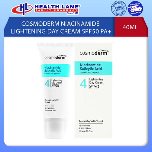 COSMODERM NIACINAMIDE LIGHTENING DAY KRIM SPF50 PA+++ 40ML