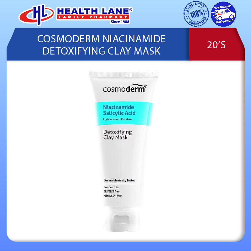 COSMODERM NIACINAMIDE DETOXIFYING CLAY MASK 100ML