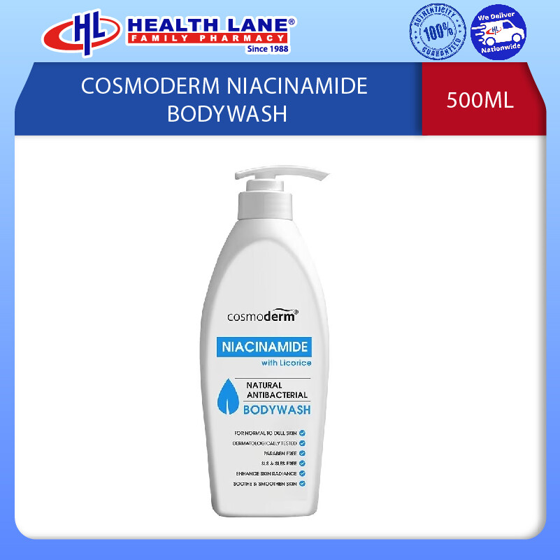 COSMODERM NIACINAMIDE SABUN BADAN 500ML