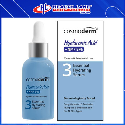 COSMODERM HYALURONIC ACID+NMF 8% ESSENTIAL PELEMBAP SERUM 30ML