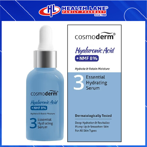 COSMODERM HYALURONIC ACID+NMF 8% ESSENTIAL PELEMBAP SERUM 30ML
