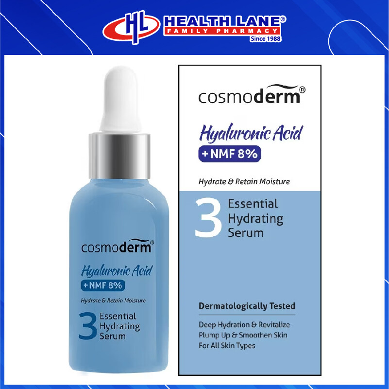 COSMODERM HYALURONIC ACID+NMF 8% ESSENTIAL PELEMBAP SERUM 30ML