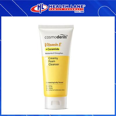 COSMODERM VIT E CREAMY FOAM CLEANSER 125ML