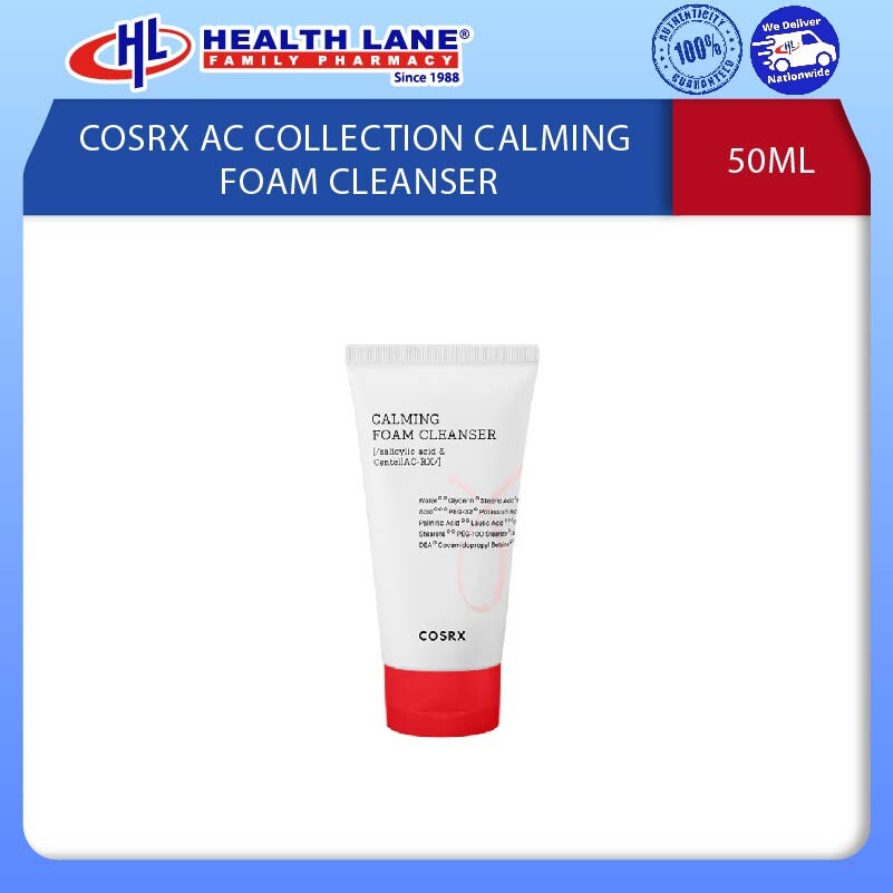 COSRX AC COLLECTION CALMING BERBUIH PENCUCI (50ML)