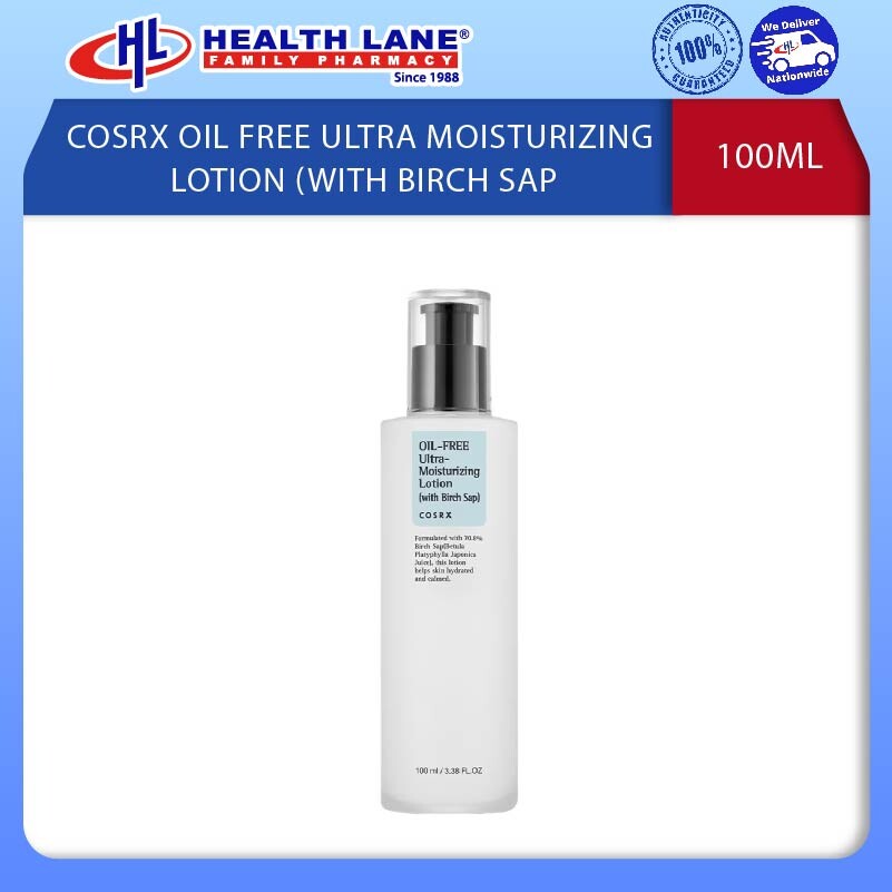 COSRX MINYAK FREE ULTRA LEMBAPURIZING LOSYEN (DENGAN BIRCH SAP) 100ML